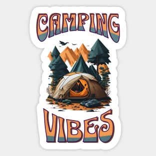 Camping Vibes Sticker